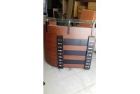 THANH LÝ QUẦY LỄ TÂN ĐEN, NÂU ĐỎ, CHẤT LIỆU MDF, MẶT KÍNH